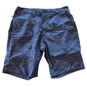 Men’s Express Gray Stretch Slim Above The Knee 9’’ Casual Shorts 30